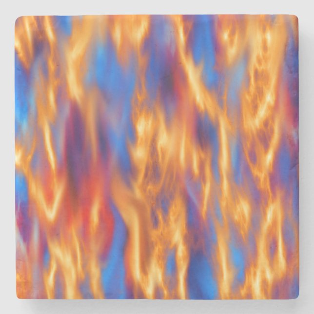 Torched by Kenneth Yoncich Stone Coaster (Front)