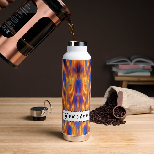 Torched by Kenneth Yoncich Water Bottle (Coffee)