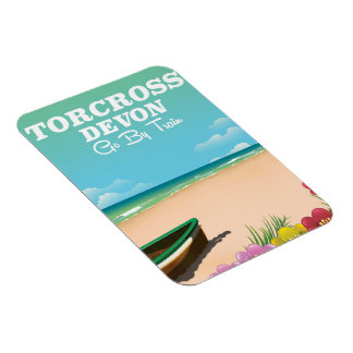 Torcross, Devon beach holiday poster Magnet