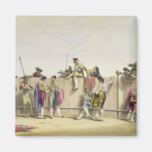 Toreros Reposing between the Bulls, 1865 (colour l Magnet