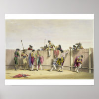 Toreros Reposing between the Bulls, 1865 (colour l