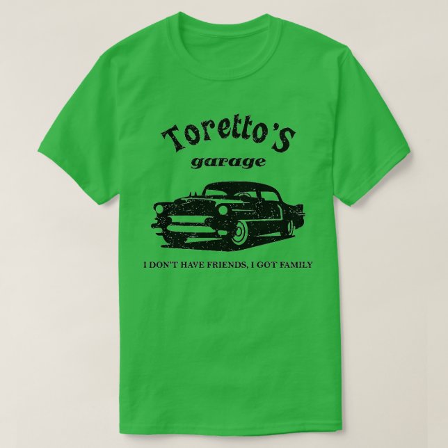 Torettos Garage Car  T-Shirt (Design Front)