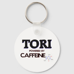 Tori powered by caffeine key ring