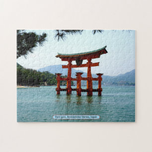 Torii gate, Itsukushima Shrine, Japan Jigsaw Puzzle