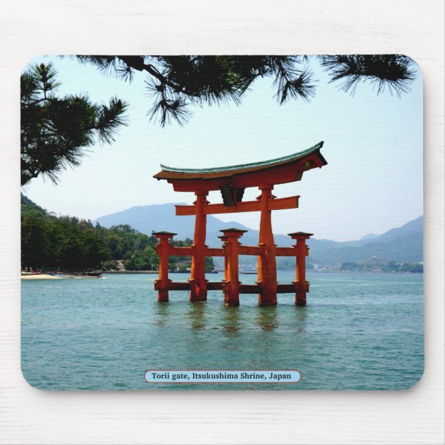 Torii gate, Itsukushima Shrine, Japan Mouse Mat (Front)