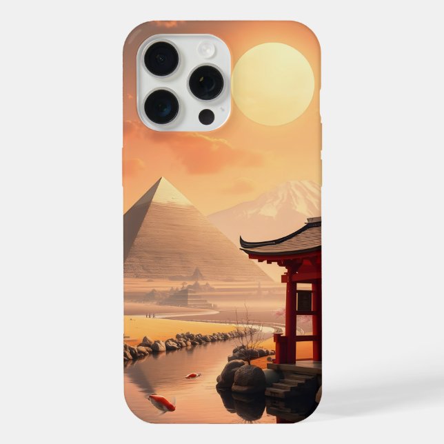Torii Gates and Pyramids iPhone Case (Back)