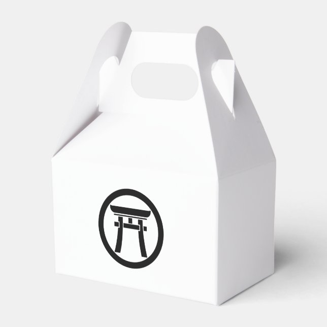 Torii in a circle favour box (Front Side)