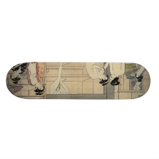 Torii Kiyonaga bathhouse women Skateboard