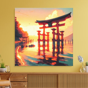 Torii of the Rising Light Canvas Print