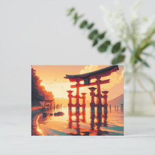Torii of the Rising Light Holiday Postcard