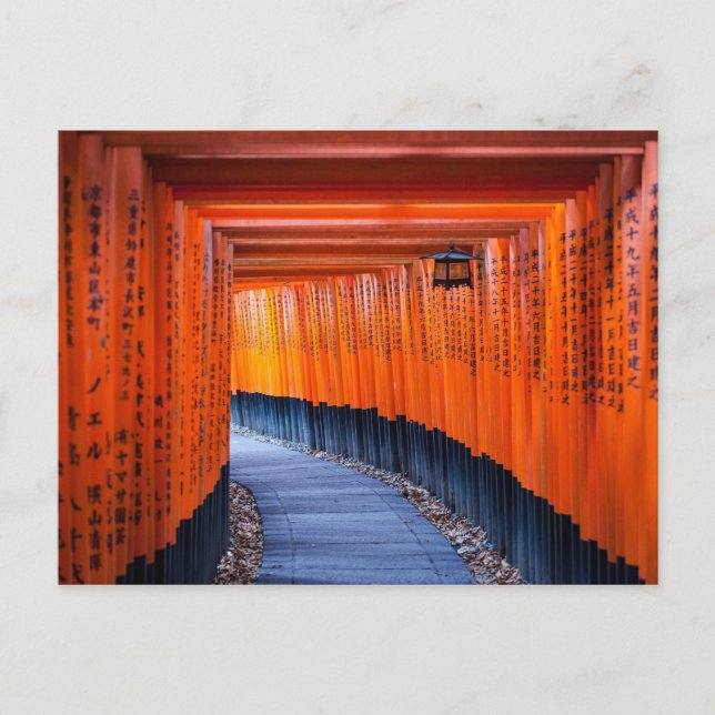 Torii Path of Fushimi Inari-Taisha Shrine Postcard (Front)