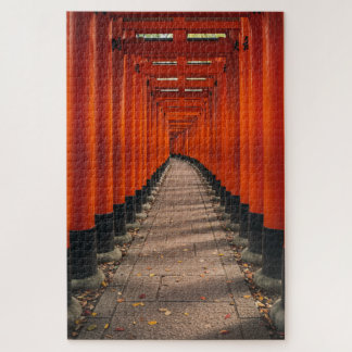 Torii Tunnel of Fushimi Inari – A Photorealistic S Jigsaw Puzzle
