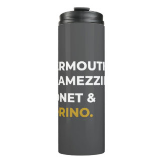 Torino Food Icons - Vermouth, Tramezzino, Bônet Thermal Tumbler