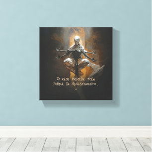 Tormenta (with phrase) canvas print