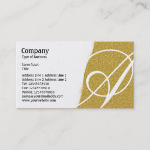 Torn Away - Amber Embossed Texture - Gold Business Card