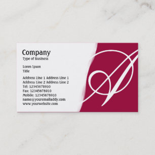 Torn Away - Dark Crimson Business Card