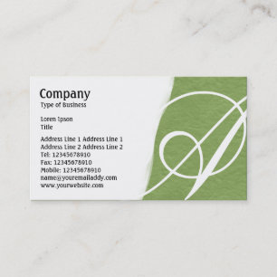 Torn Away - Green Rough Paper Texture Business Card