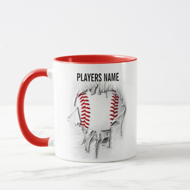 Torn Baseball Mug (Left)