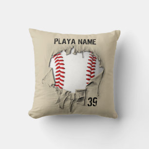 Torn Baseball (personalised) Cushion