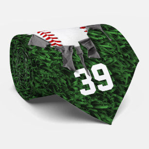 Torn Baseball (personalised) Tie
