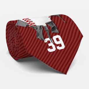 Torn Baseball (personalised) Tie