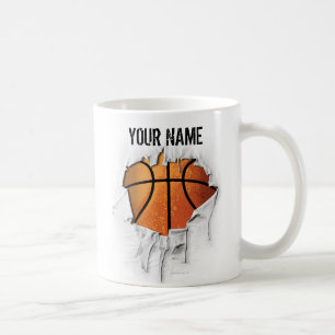 Torn Basketball Coffee Mug