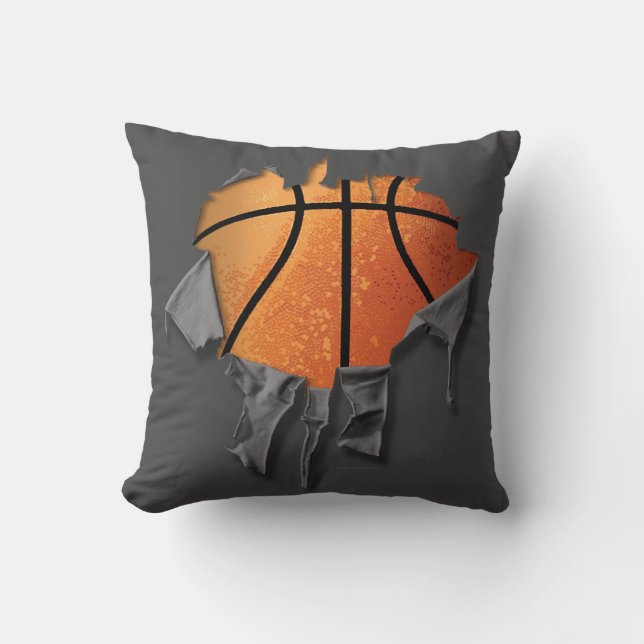 Torn Basketball Cushion (Front)