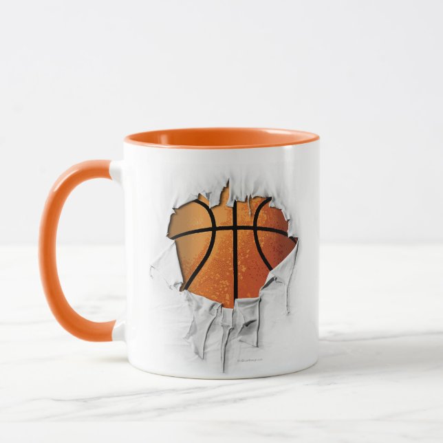 Torn Basketball Mug (Left)