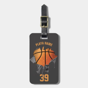 Torn Basketball (Personalised) Luggage Tag