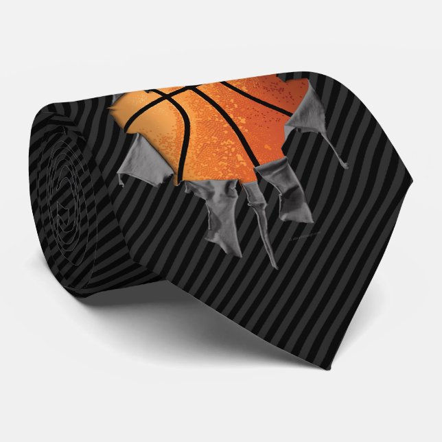 Torn Basketball Tie (Rolled)