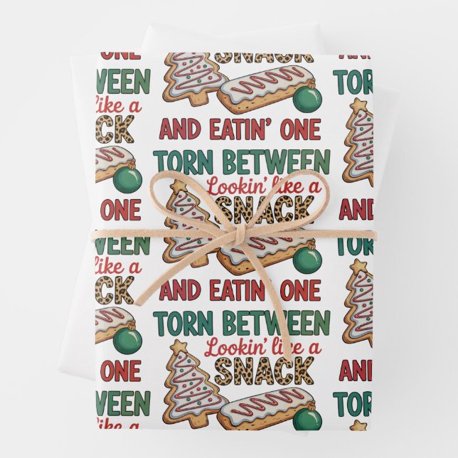 Torn Between Looking Like A Snack And Eating One Wrapping Paper Sheet (In situ)