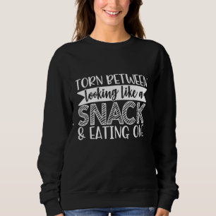 Torn Between Looking Like a Snack & Eating One Fun Sweatshirt