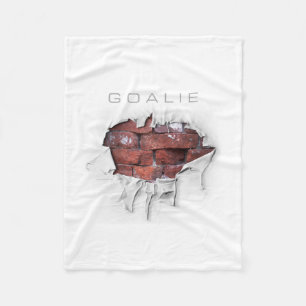 Torn Brick Wall Goalie (Soccer) Fleece Blanket