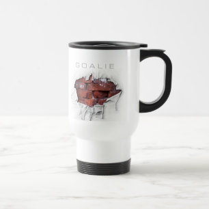Torn Brick Wall Goalie (Soccer) Travel Mug