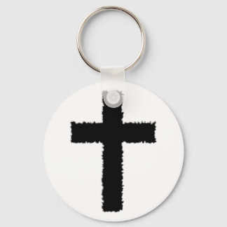torn cross key ring