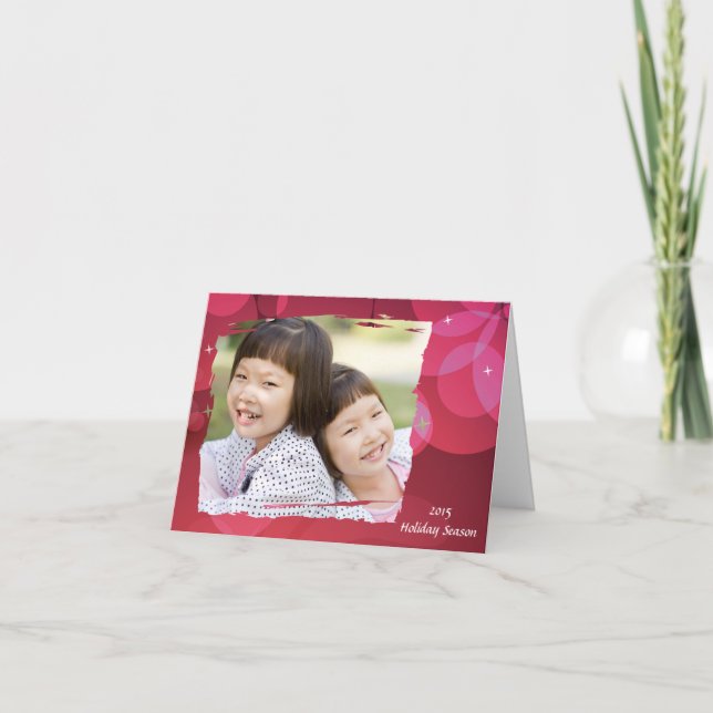 Torn Edge - Photo Holiday Card (Front)