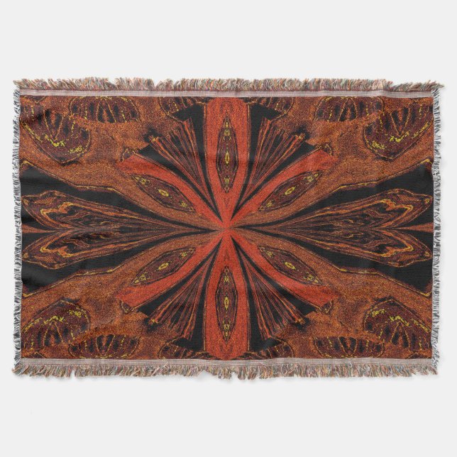 Torn Flower Throw Blanket (Front)