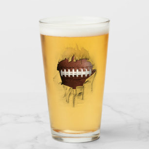 Torn Football Glass