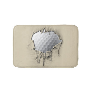 Torn Golf Ball Bath Mat