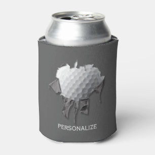 Torn Golf Ball Can Cooler