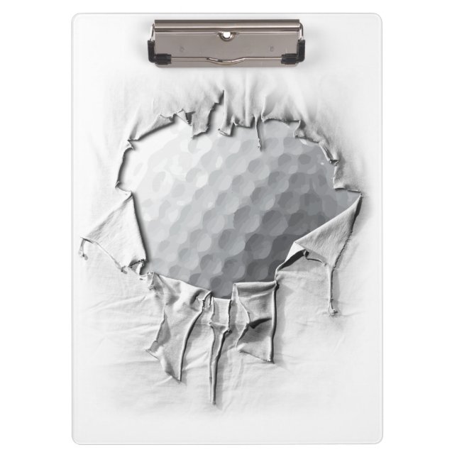 Torn Golf Ball Clipboard (Front)