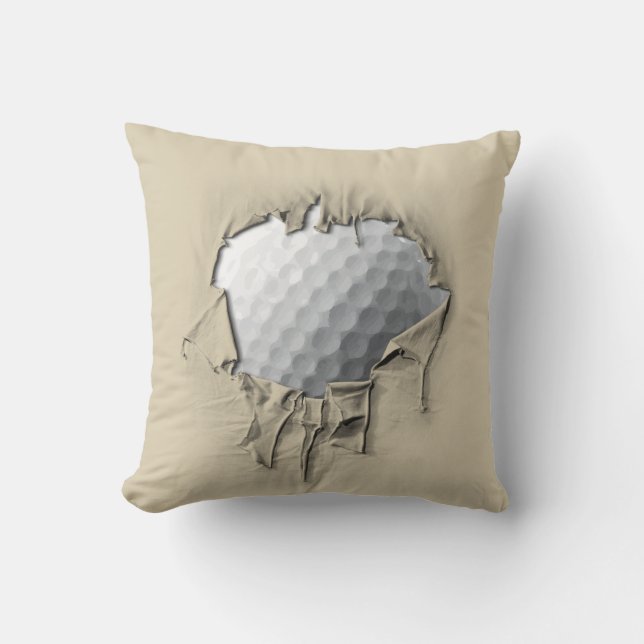 Torn Golf Ball Cushion (Front)