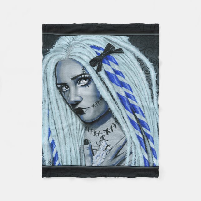 Torn Gothic Ragdoll Fantasy Art blanket (Front)