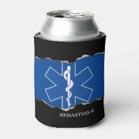 Torn Out EMT Paramedic Symbol Custom Name