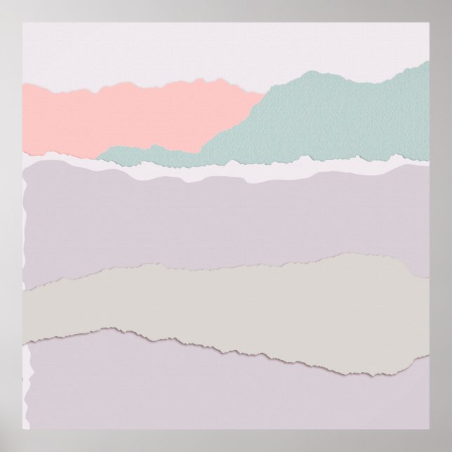 Torn paper digital paper torn paper poster (Front)