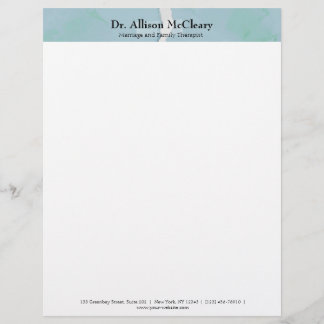 Torn paper marriage consultant family therapist customized letterhead