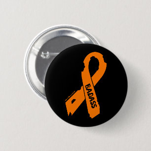 Torn Ribbon/Badass...RSD/CRPS 6 Cm Round Badge