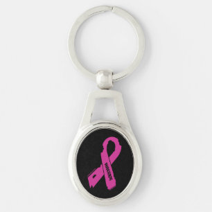 Torn Ribbon/Warrior...Breast Cancer Key Ring