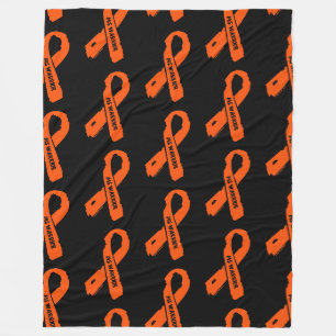 Torn Ribbon/Warrior...MS Fleece Blanket