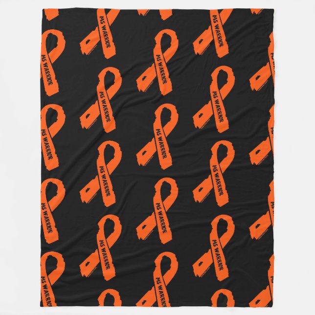 Torn Ribbon/Warrior...MS Fleece Blanket (Front)